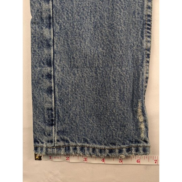 Current/Elliott Jeans Womens 23 The His Jean Light Wash Distressed Straight Leg - Picture 7 of 9